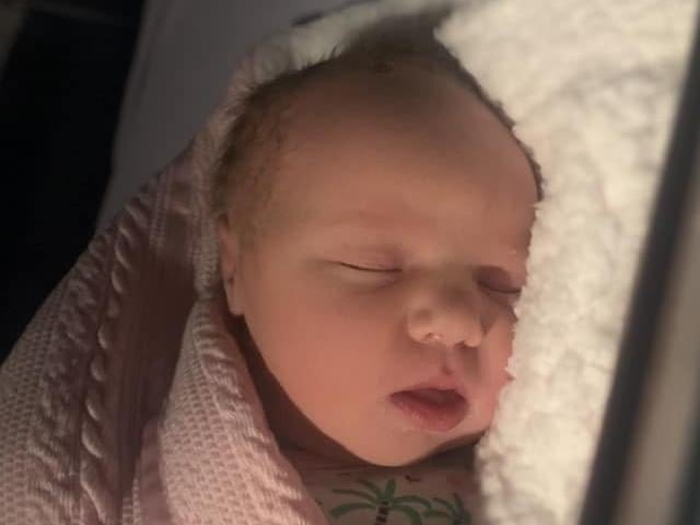 Dottie Louise Grace Blair born on November 8, weighing 7lbs 8oz.