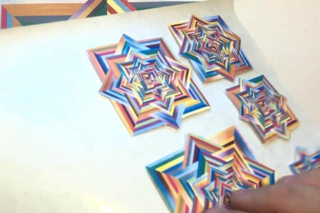 Rainbow Square Mandala