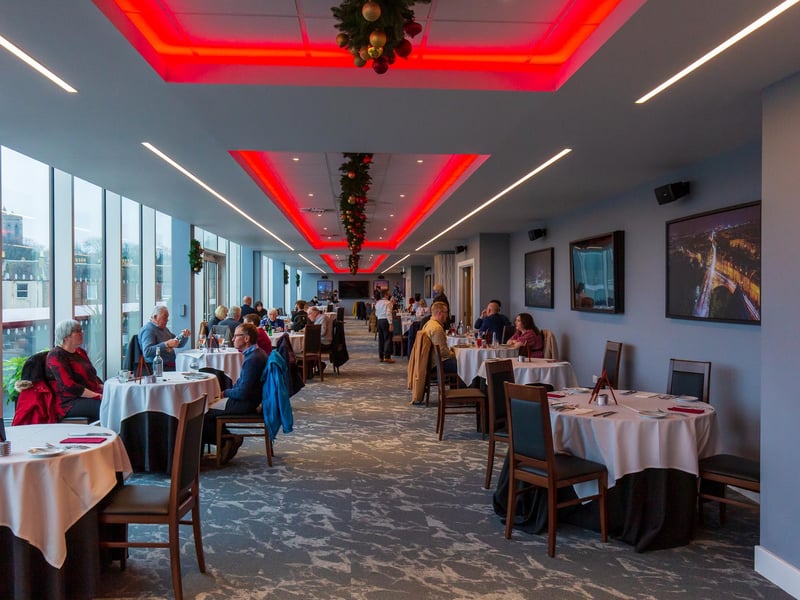 Number one on TripAdvisor is the Skyline Restaurant At Tynecastle Park, with reviews boasting of "superb" and "outstanding" food and "stunning" views of the city. It has an impressive 5 stars from 236 reviews.