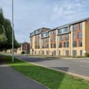 The flats in New Southbridge Road, Far Cotton, known as Trenery House, are Northampton Partnership Homes (NPH) properties. They were completed in March 2025 but are still fenced off and empty in December 2025.