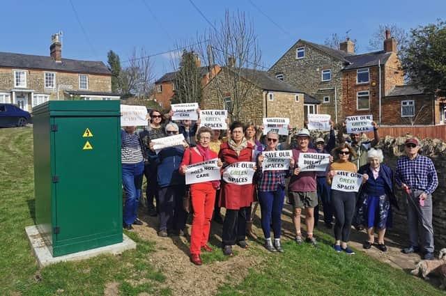 In March 2022, Deanshanger residents were angry at internet provider Gigaclear for installing a big green box on a grass verge.
Spearheading the campaign against the box, Sandra Russell said: "Standing out so prominently, like a portaloo, it has caused a lot of controversy not least from the public but also the Deanshanger Parish Council and Deanshanger Village Heritage Society. Many complaints have been lodged with WNC. Gigaclear has ridden rough-shod over the views of the very people that it is now canvassing for its business. Please be aware this is coming your way. It's an eyesore. We have pictures from 100 years ago and the area hasn't changed and it is our duty to keep that for future generations."