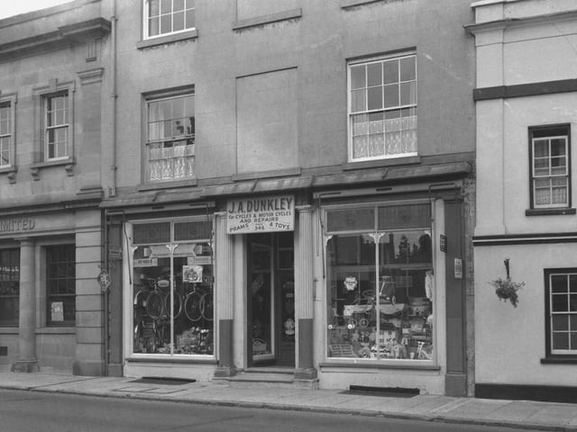 Dunkley's cycle shop, Towcester, September 21, 1959