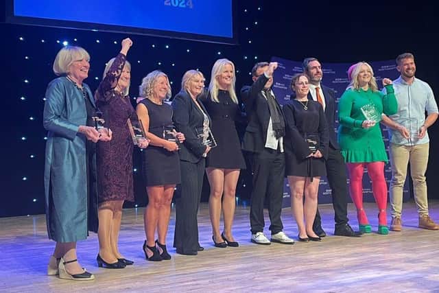 With fellow winners