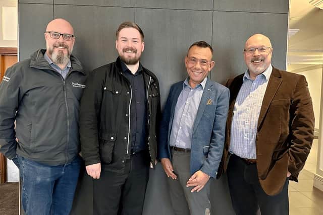 Mark Mullen, Tom Litchfield, Simon Smith and Chris Evans