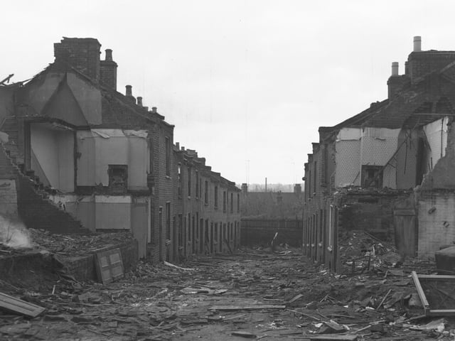 A demolition scene, location unknown