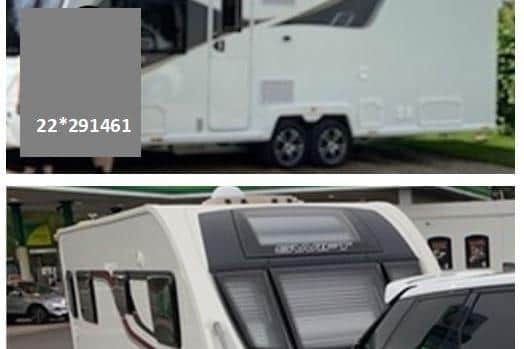 The two caravans were stolen in separate incidents.