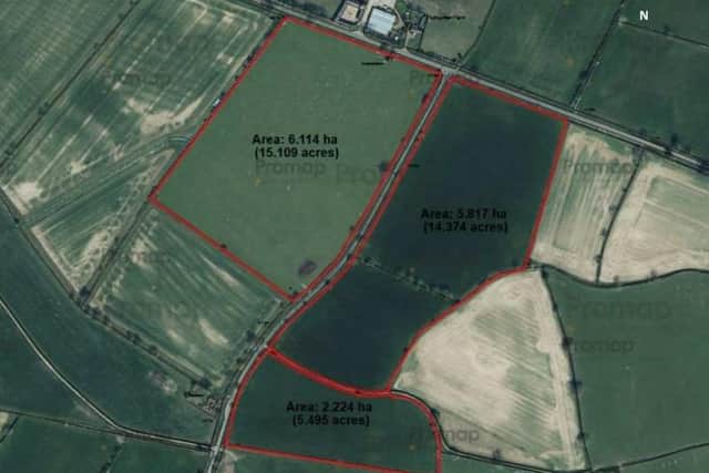 The 14-hectare site currently comprises four fields, with Upper High Street running through the middle. A redundant pumping station on Nobottle Road would also be demolished.