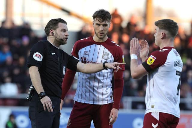 Chris Pollard was at the centre of attention during Monday's tetchy affair.
