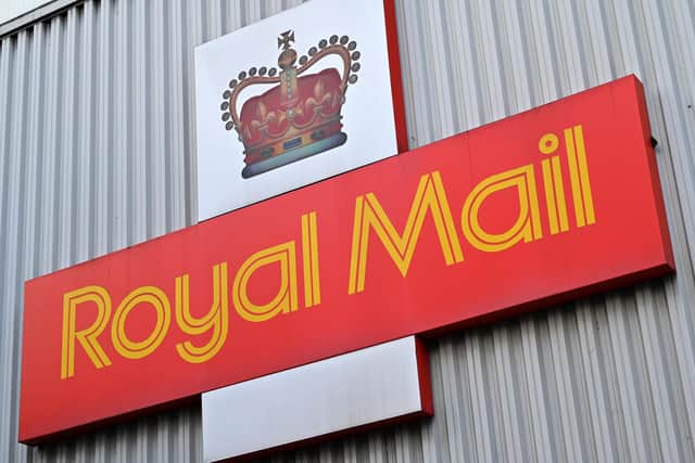 A Royal Mail sign (Photo by JUSTIN TALLIS/AFP via Getty Images)