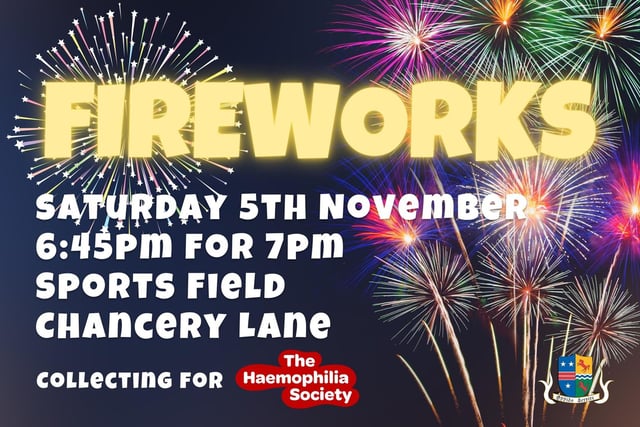 Thrapston Town Council is hosting their annual free fireworks display at the Castle Playing Fields in Chancery Lane on Saturday, November 5. Bucket holders at the event will be collecting any voluntary donations for the Air Ambulance Service and MS Society UK. The fireworks display will commence at 7pm so arrival is suggested for 6.45pm.