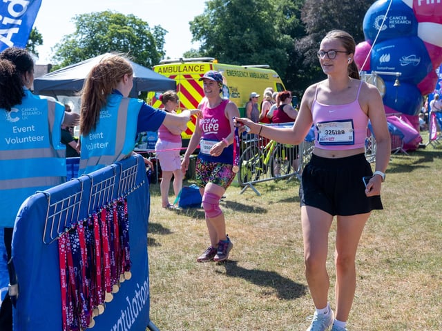 Runners taking part in the Race For Life at Abington Park in Northampton on Sunday, July, 12, 20026. Photo by David Jackson.