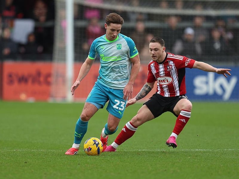 Not his most accurate or composed day in possession, it was all a bit frantic and rushed at times and he lost the ball cheaply once or twice. His off-the-ball work at least helped limit Exeter to few clear chances... 6