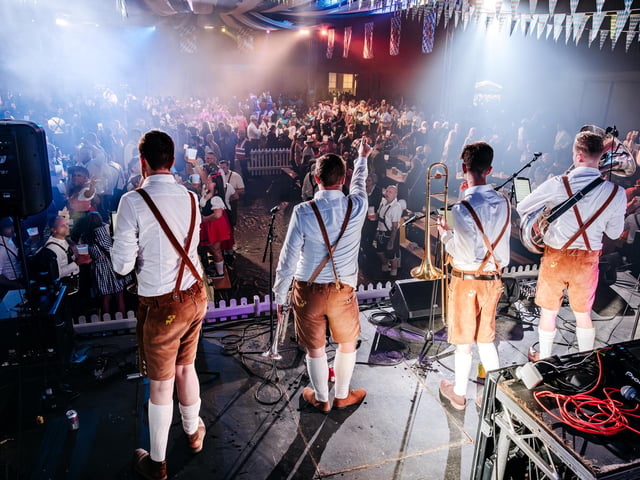 Hundreds of revellers let loose at the popular German-themed event at Delapre Abbey