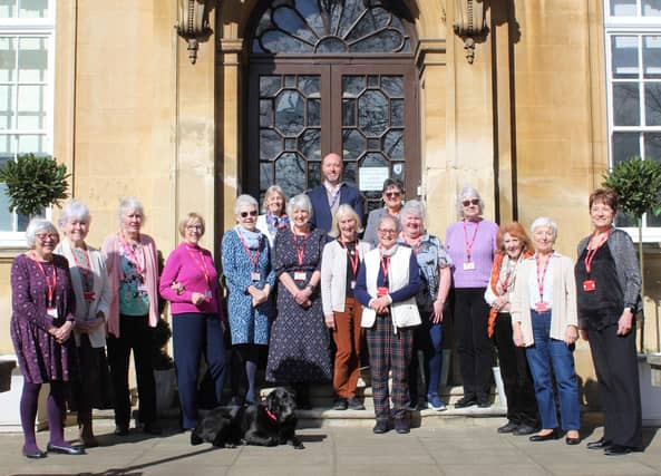 Former Northampton Girls’ Grammar School students outside Bosworth Independent School.