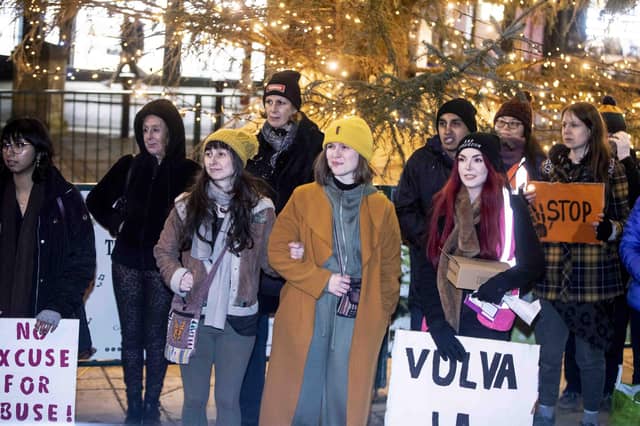 Women marched through Northampton town centre on Saturday November 25 to unite together with allies to address the global pandemic of violence against women and girls.