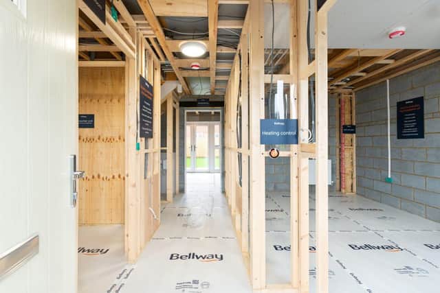 Bellway’s House to Home plot at Weavers Fields, where prospective buyers can look behind the scenes