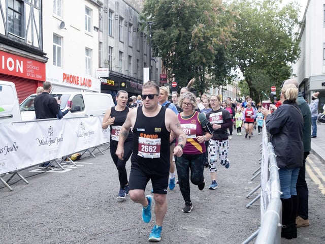 Hundreds of runners took part in the half marathon around the town on Sunday September 14.