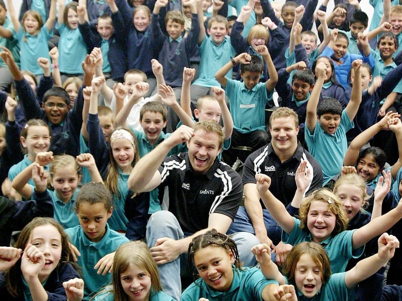 2007 - Castle Primary School, Q&A with Saints players Damien Browne and Euan Murray.
