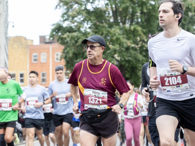 Hundreds of runners took part in the half marathon around the town on Sunday September 14.
