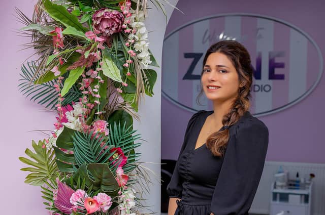 Zara Kaur, the owner of Zone Beauty Studio.
