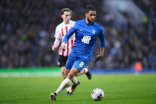 Tyler Roberts in action for Birmingham City