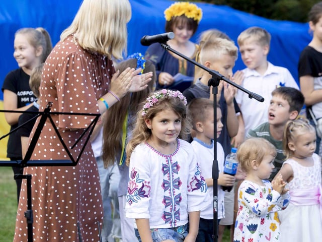 Delapré Abbey hosted the event on August 24, which saw people come together to celebrate the Ukrainian culture and pray for the country.