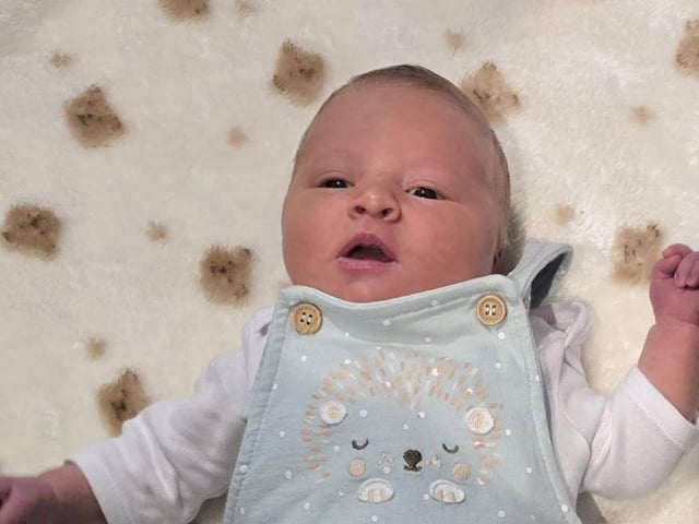 Bonnie Sylvia born at 10.07am on January 22 at Kettering General Hospital, weighing 7lbs 8oz.