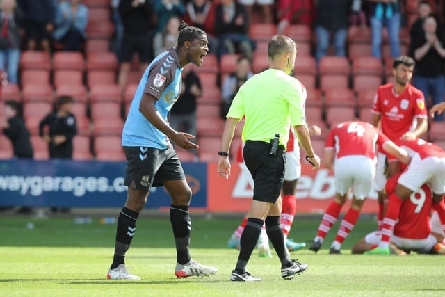 At the centre of the incident which sparked such frustration from both team-mates and manager alike. Clearly barged over by Baker-Richardson before the Crewe man thundered home. That aside, he had a decent game. Saw a header well-saved by Okonkwo... 6.5