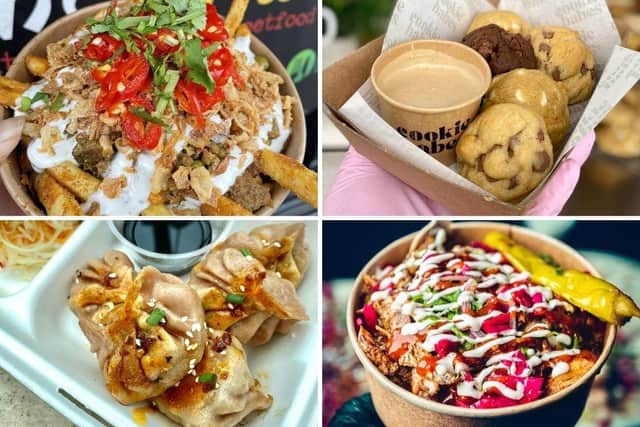 Just some of the street food traders you can get your hands on at Delapre Abbey over the bank holiday weekend.