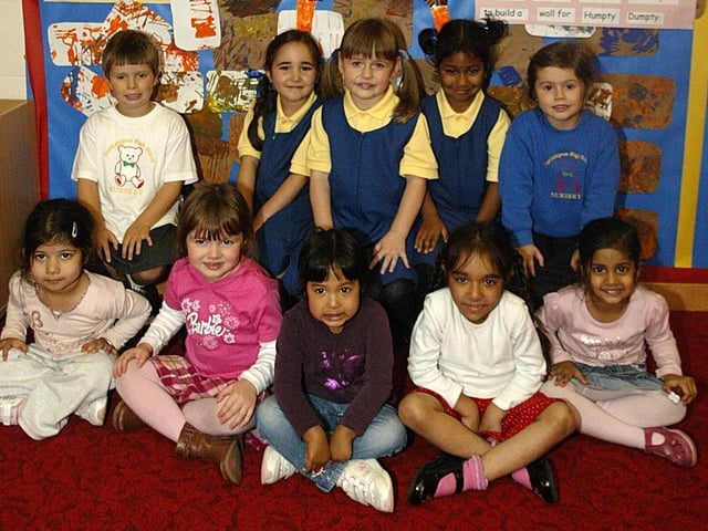 Northampton High School Nursery celebrating getting a good Ofsted report in 2006