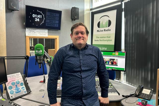 Station Manager Martin Steers in the NLive Radio Studio