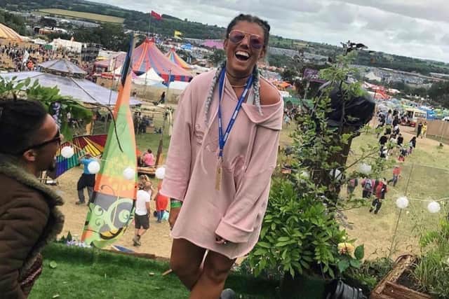 Carly at Glastonbury