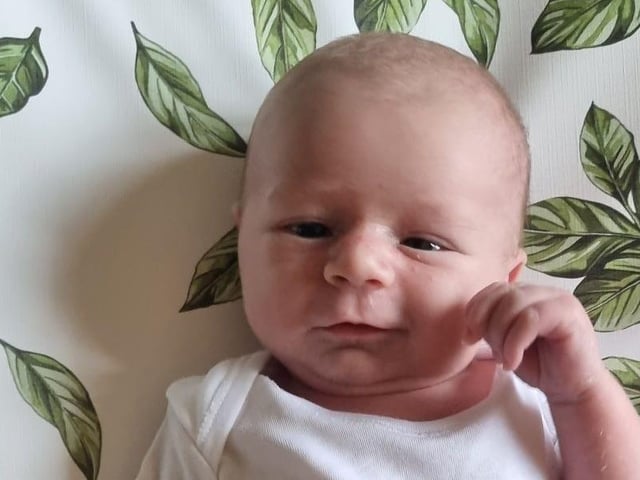 Jimmy Christopher Lewis born at 11.36am on January 11 at Kettering General Hospital, weighing 8lbs 2oz.