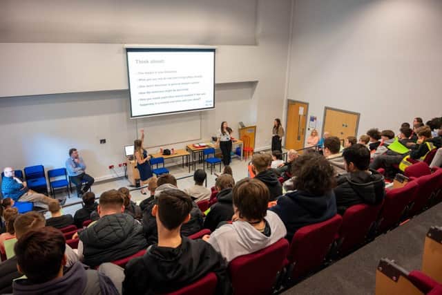A Stand by Her session at Northampton College