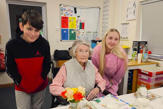 Amazing afternoon tea party for residents of Elm Bank care home made by pupils of Stone Lodge Therapeutic School