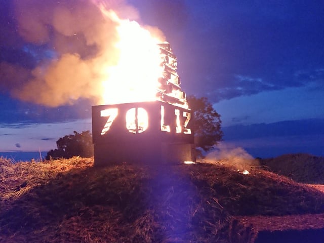 Beacon lighting in Puxley, near Towcester.