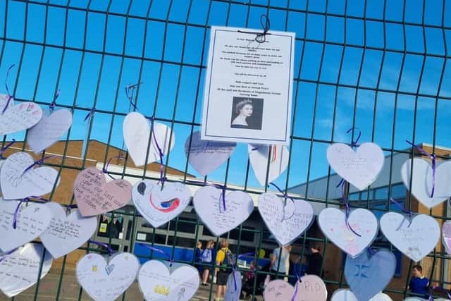 They also wrote a letter to go on the fence at Whitehills School to pay their respects and thanks.