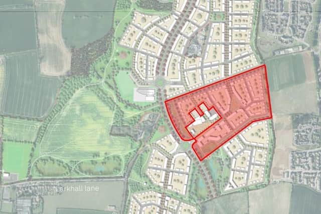 This latest phase of the Norwood Farm development will be built within the red boundary