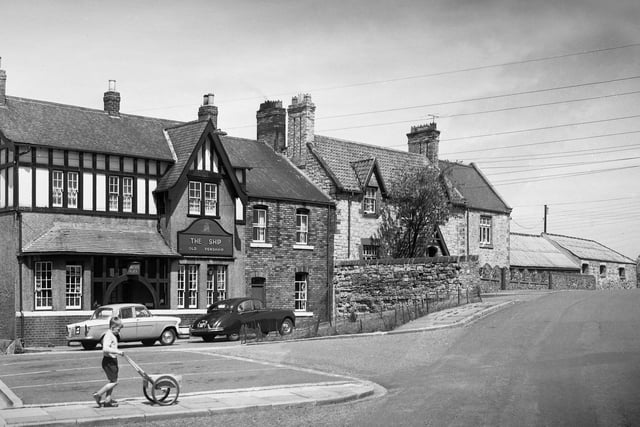 The view at Penshaw Village in May 1959.