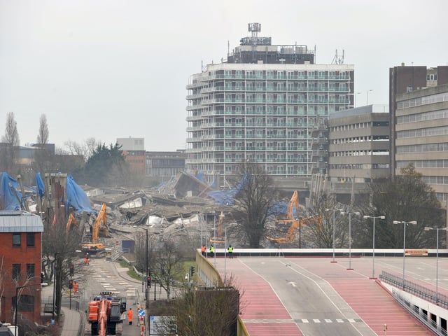 The aftermath of the demolition of Greyfriars Bus Station