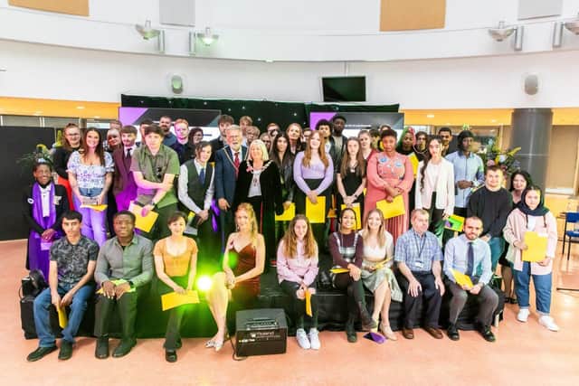 The winners at Northampton College's student awards ceremony held at Booth Lane