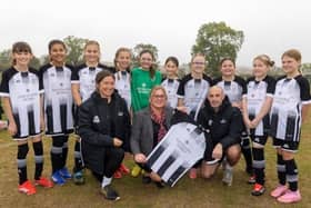 The team in Harpole with their new kit