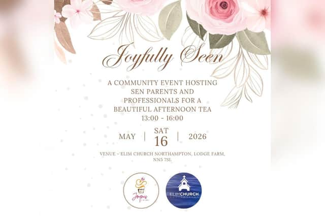 The event is being held from 1pm until 4pm on May 16 at Elim Church. SEND parents, carers and professionals are welcome to attend and enjoy an afternoon tea for free, and booking in advance is required.
