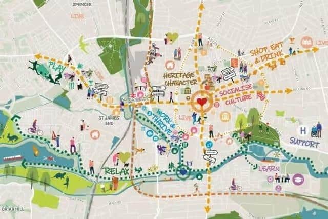The plan aims to to provide long-term vision of how the town centre will evolve in the next decade-and-a-half, alongside the major regeneration projects currently planned.