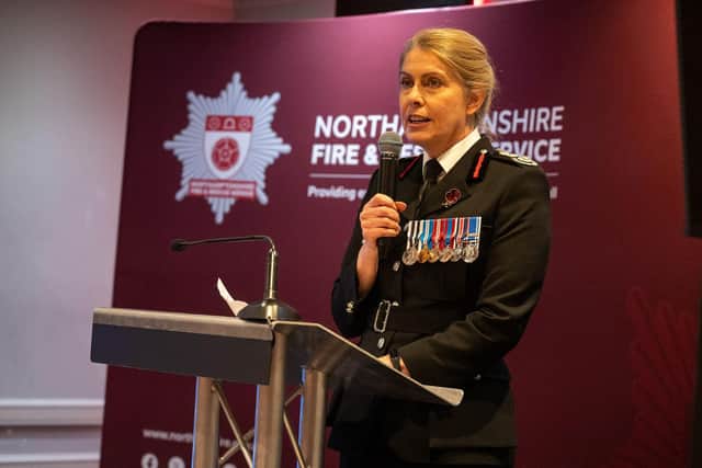 Chief Fire Officer Nikki Watson presented a number of commendations at the annual awards ceremony