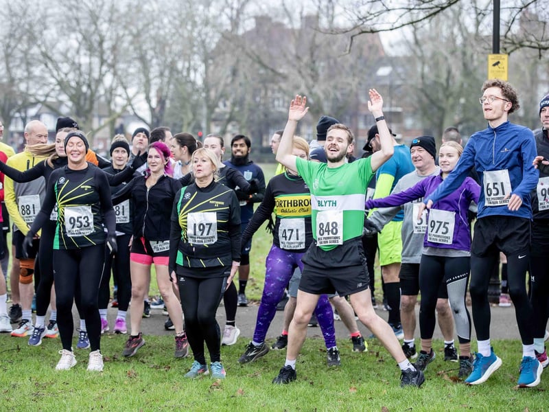 Runners braved the cold on Sunday January 12 to take on the charity race at The Racecourse.