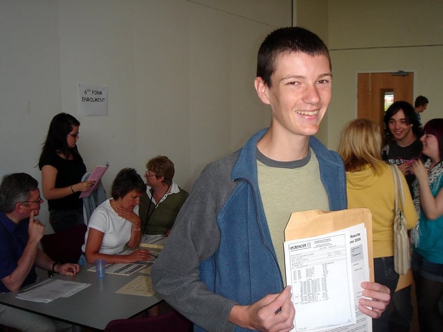 2008 - GCSE results, Northampton Academy. Pictured: Stuart Jolly.