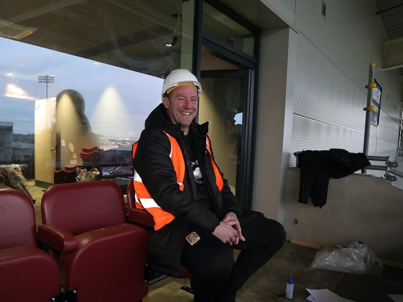 Kevin Nolan seemed impressed by the quality of the work