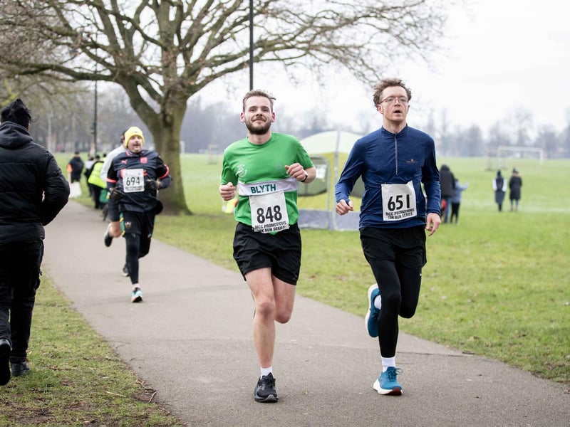 Runners braved the cold on Sunday January 12 to take on the charity race at The Racecourse.