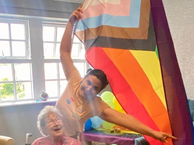 Resident Jean and Cristina enjoying themselves in Celebration